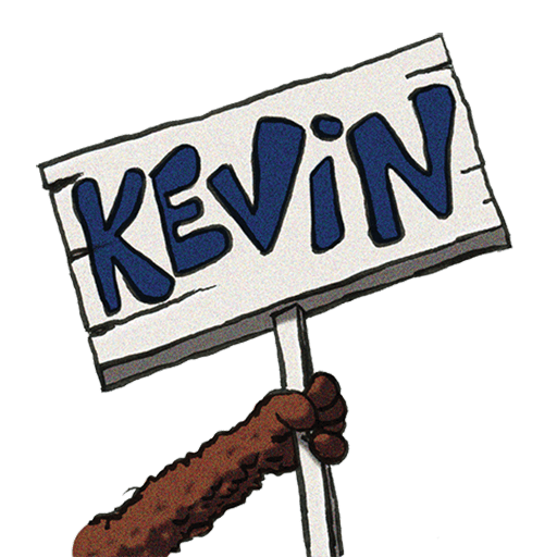 Kevin the kangaroo that couldn't hop logo