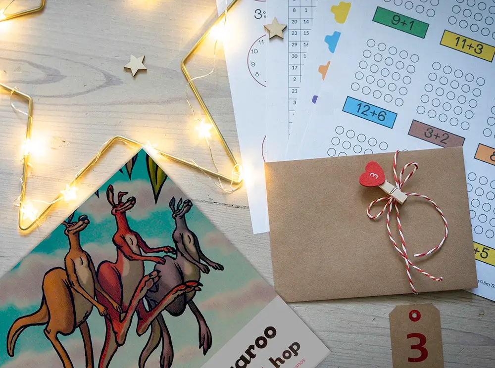 Book Kevin the kangaroo that couldn't hop and printable activities
